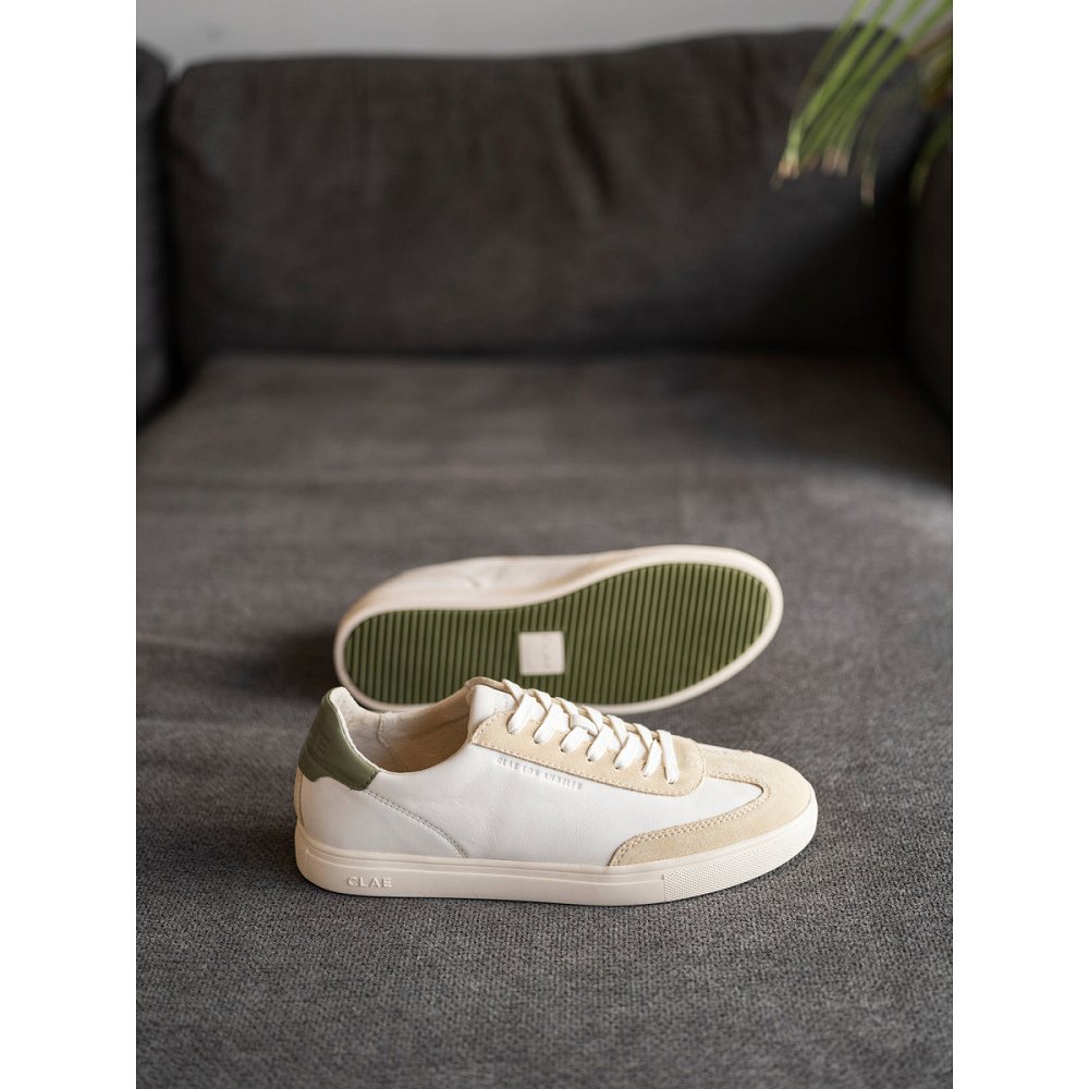 CLAE DEANE Shoes Mens USA046-H78 In Off White Vanilla Olive